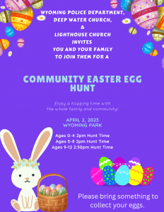Easter egg hunt flyer